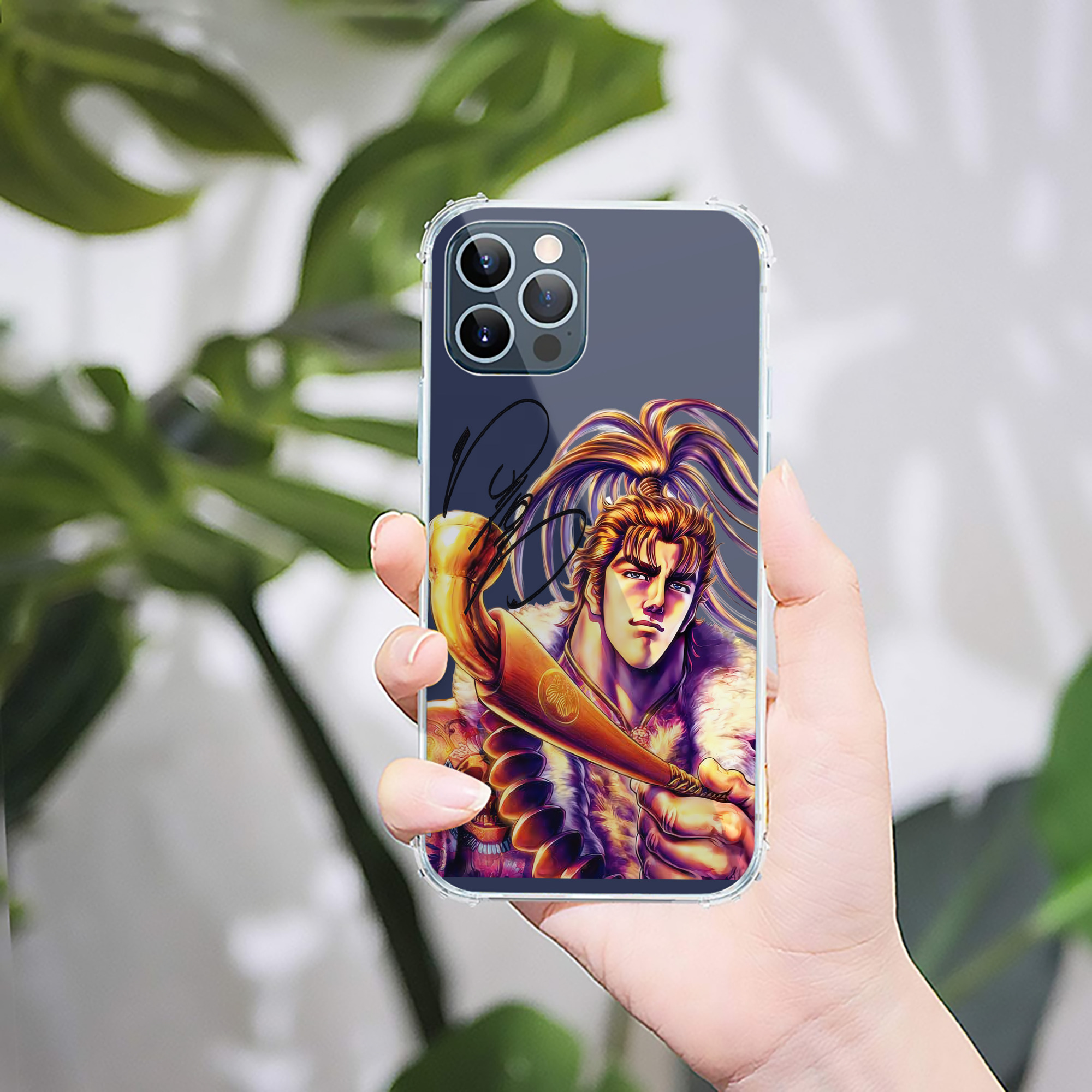 （画像用） 北斗の拳 Fist of the North Star 【iPhone 12シリーズ対応】透明スマホケース（クリアソフトケース）